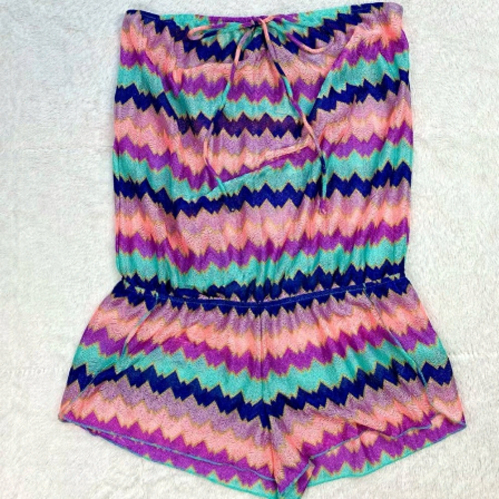 Victoria secret chevron knit romper/coverup​​